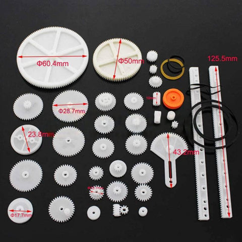 34 Kinds of Plastic Gear Package