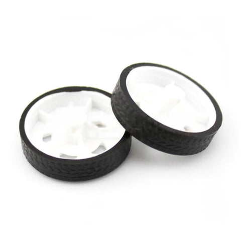 2 x 26 mm Model Rubber Wheel Tire