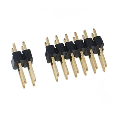 2*2P/3/4/5/6/8/10/15/20/40P 2.54mm Double Row Black Male Header Needle