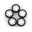 2 x 26 mm Model Rubber Wheel Tire