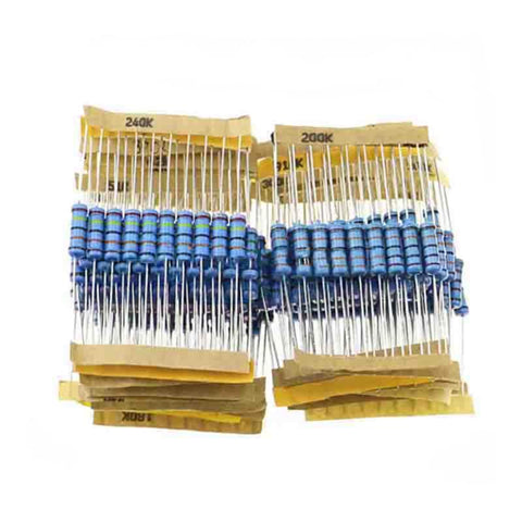 230 pcs 23 Values 22 ohm - 1 M 2 W Metal Film Resistor Kit
