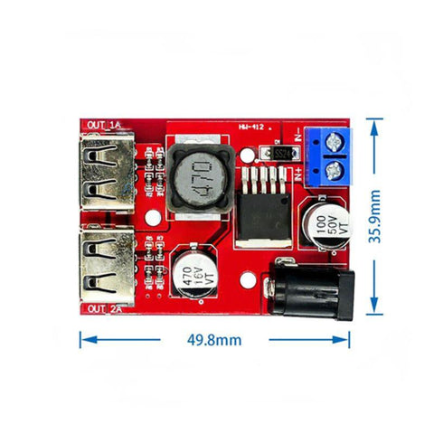 9V/12V/24V/36V to 5V DC-DC 3A Voltage Regulator Step-Down Module