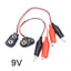 9V Battery Buckle to Crocodile Clip Cable