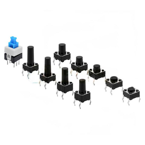 180 pcs 10 Values Switch Button Kit