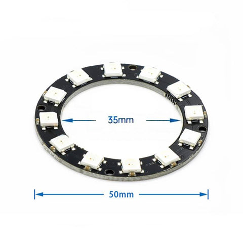 1/3/4/7/8/12/16/24 Bit WS2812 5050 RGB LED Lamp Panel Module